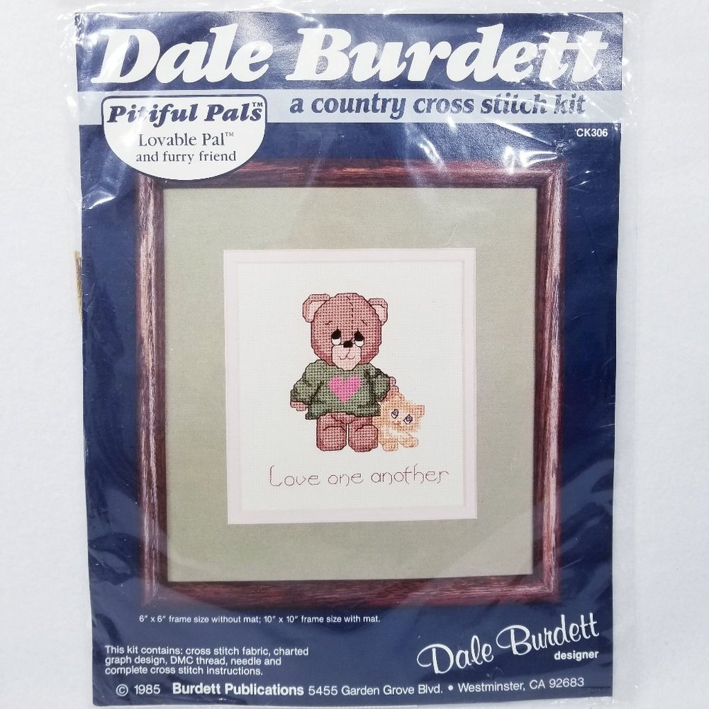 Dale Burdett Vintage Pitiful Pals Cross Stitch Kit